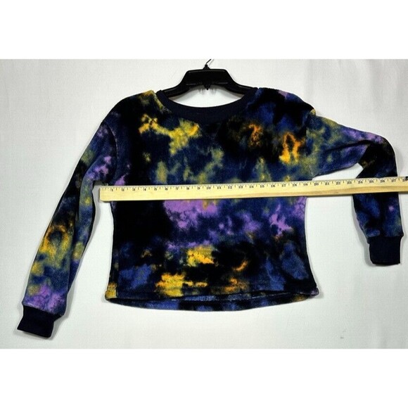 Treasure & Bond Girls XL 14 16 Black Fleece Sweatshirt Top Colorful Soft - Picture 4 of 9